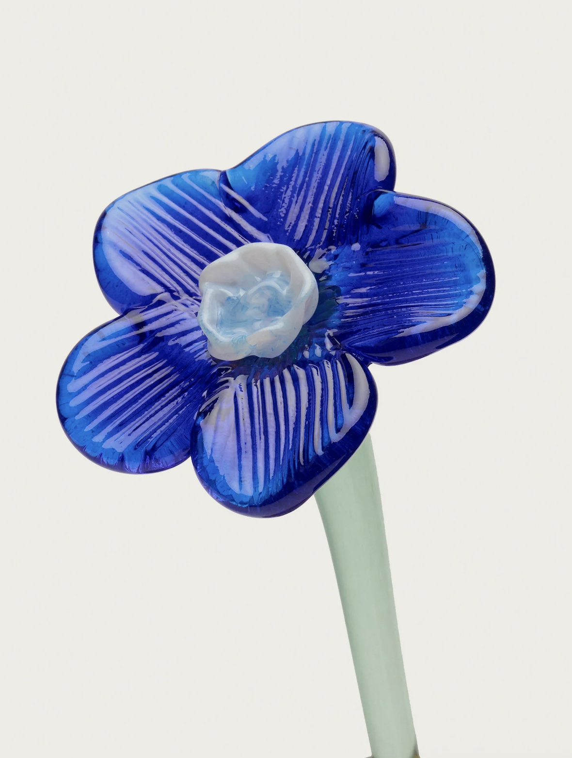 Mouthblown crystal glass flower - large — Lucie Claudia Podrabska